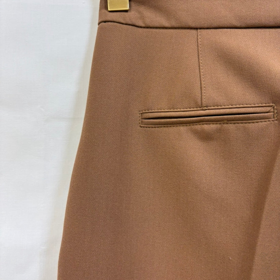 Carla Yüksek Bel Palazzo Kesim Camel Pantolon